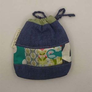 Drawstring zakje vogel